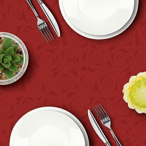 COPRIMACCHIA 100X100 -DRYCOLOR- RED ROSES CHRISTMAS RED